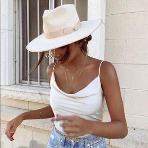 Lack of color ivory rancher hat KIDS xs/os